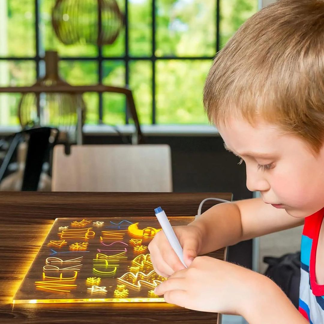LED Schreibtafel für Kinder Beleuchtete Zeichenbrett