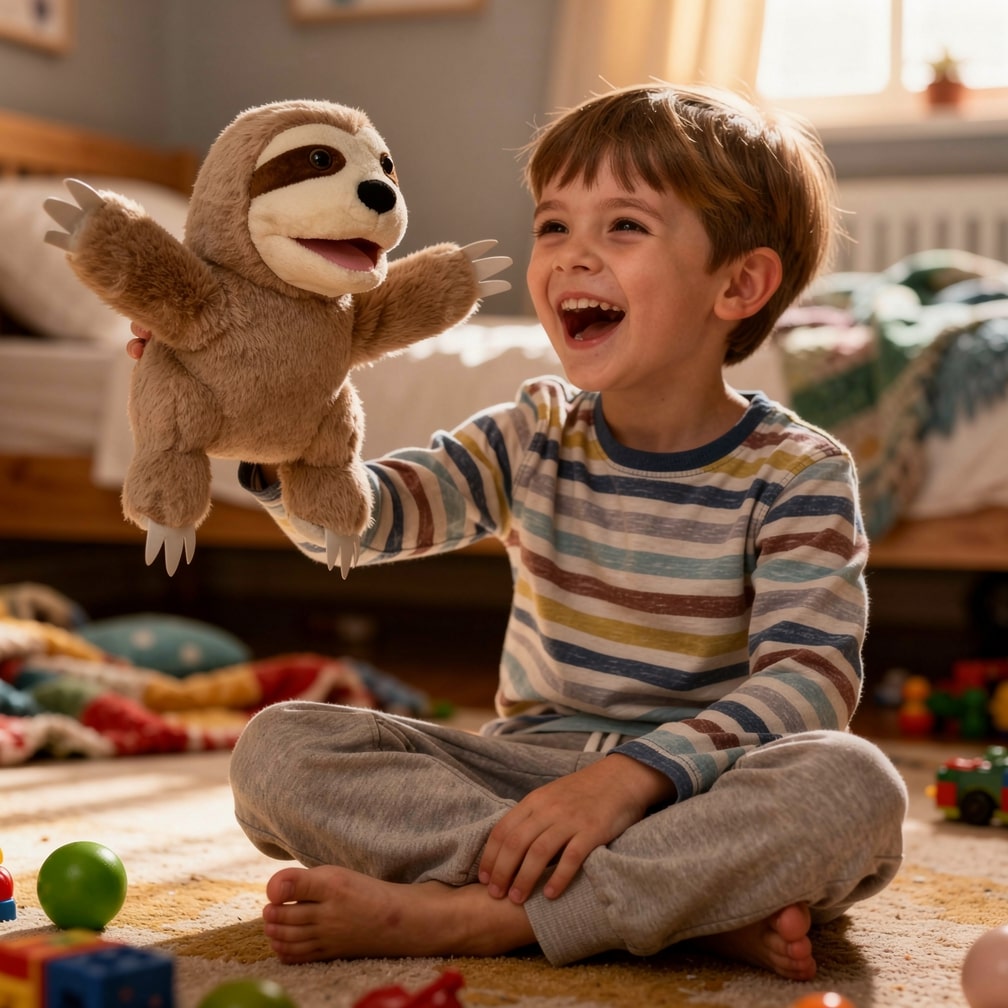 Kuscheltier-Handpuppe | Plüschspielzeug für Kinder | HandFriend