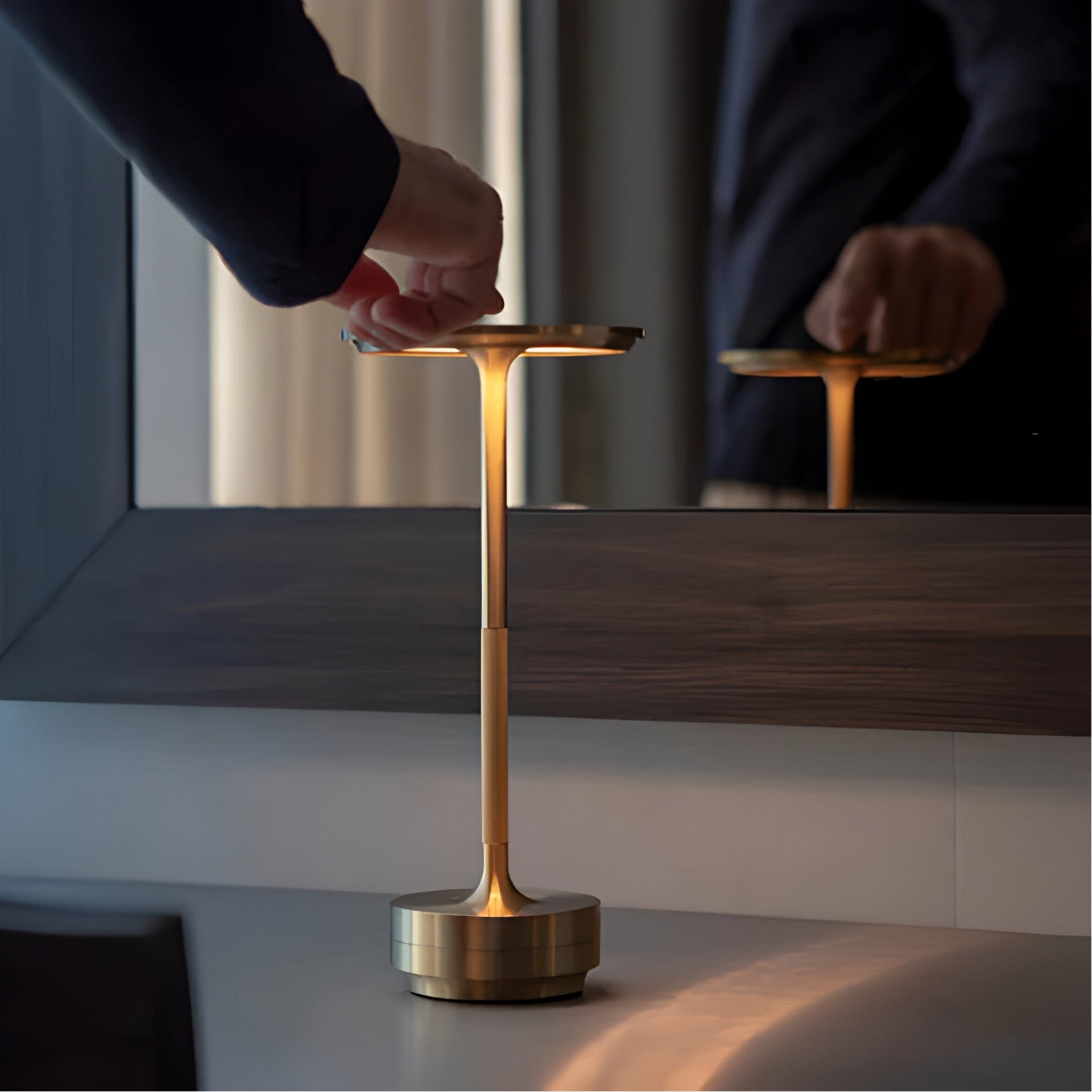 Lampe für das Wohnzimmer | Kabellose Tischlampe | Wiederaufladbare Tischleuchte | LumaViva