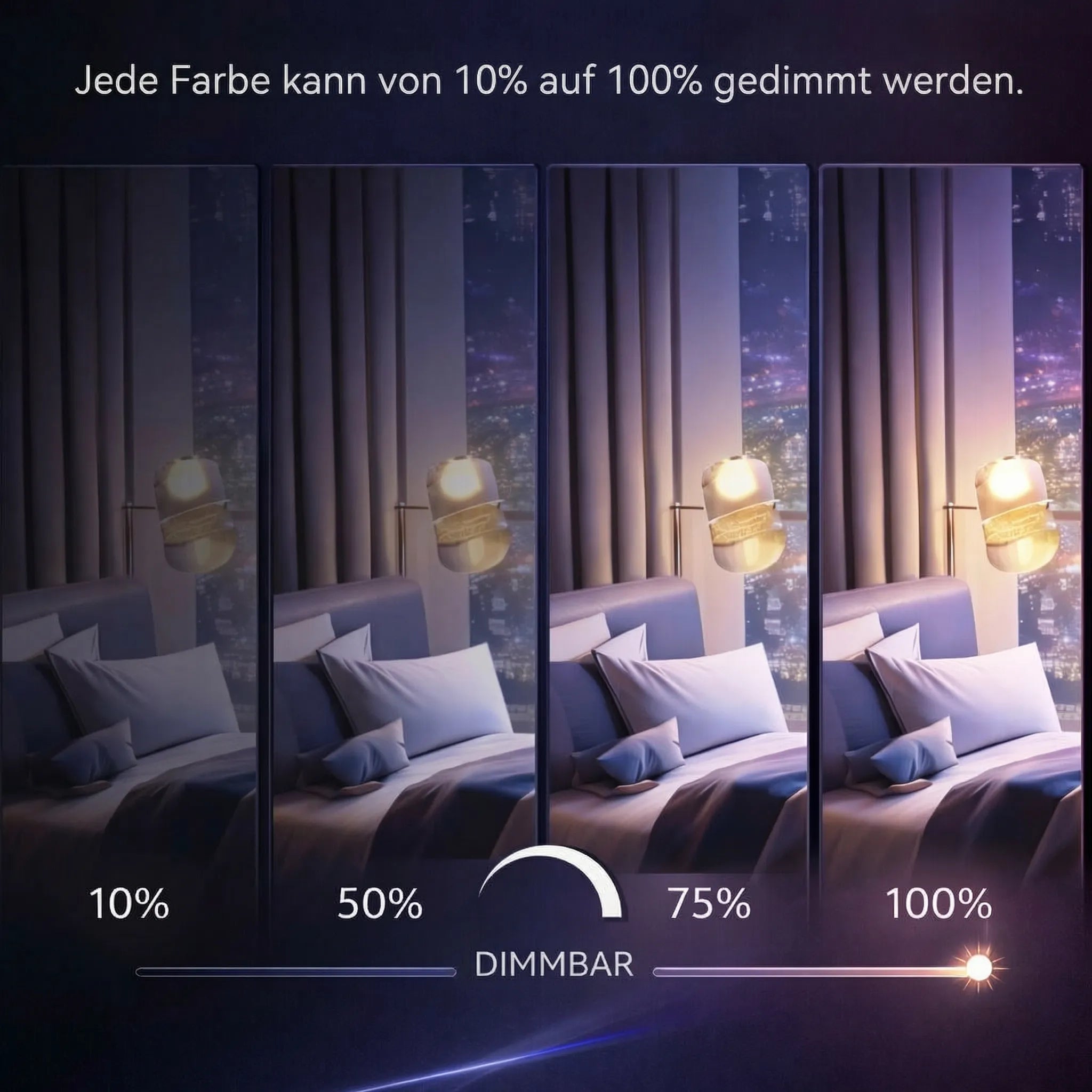 LED E27 Glühbirne | RGB Lampe mit Fernbedienung | Neonix