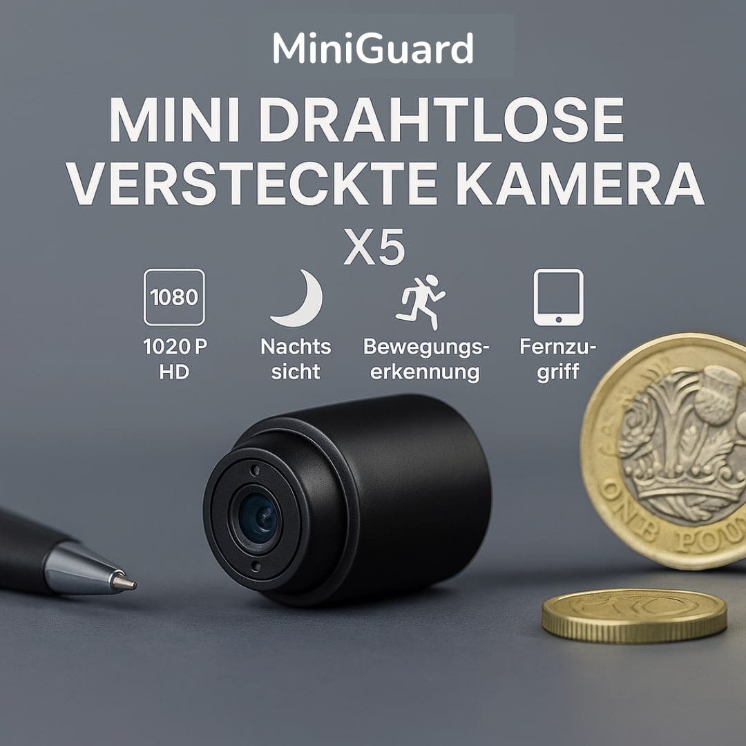 Smarte HD-Minikamera mit App & Bewegungserkennung
