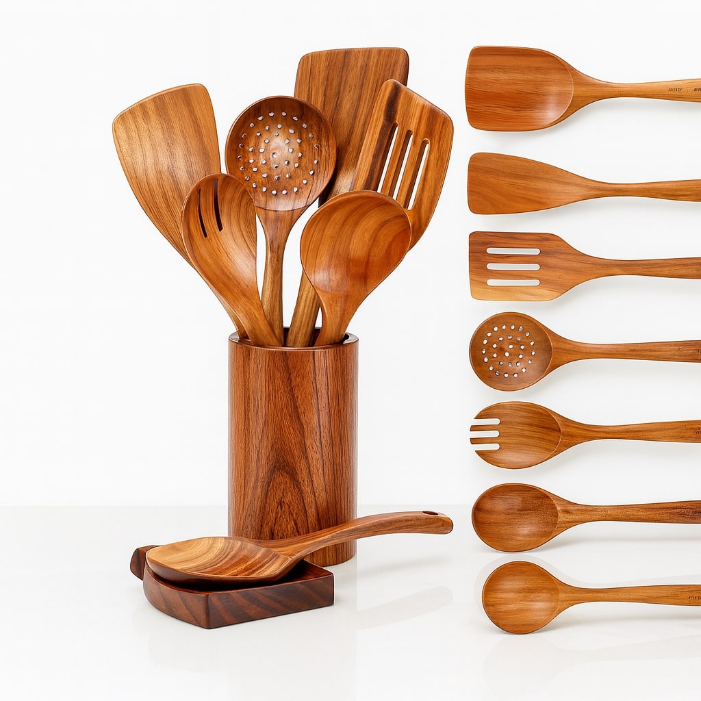 Holzküchenutensilien | Küchenhelfer-Set | NordWood