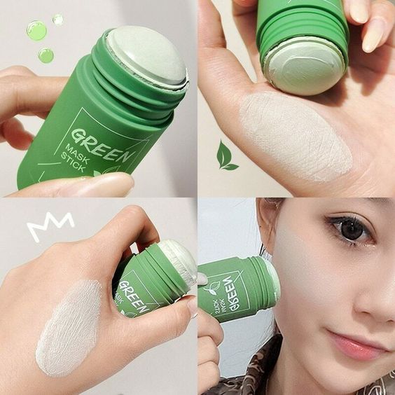 Reinigungsmaske Stick für die Gesichtsreinigung | Naturkosmetik mit Grüntee-Extrakt zur Hautpflege | LumiHaut