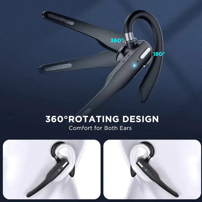 Ripob | Trucker Dual Mic Wireless Bluetooth 5.1 Noise Cancelling Headset/Earphones