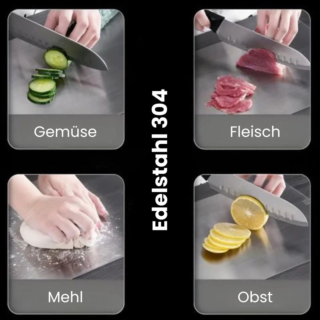 Edelstahl Schneidebrett | Frühstücksbrett | Edelora