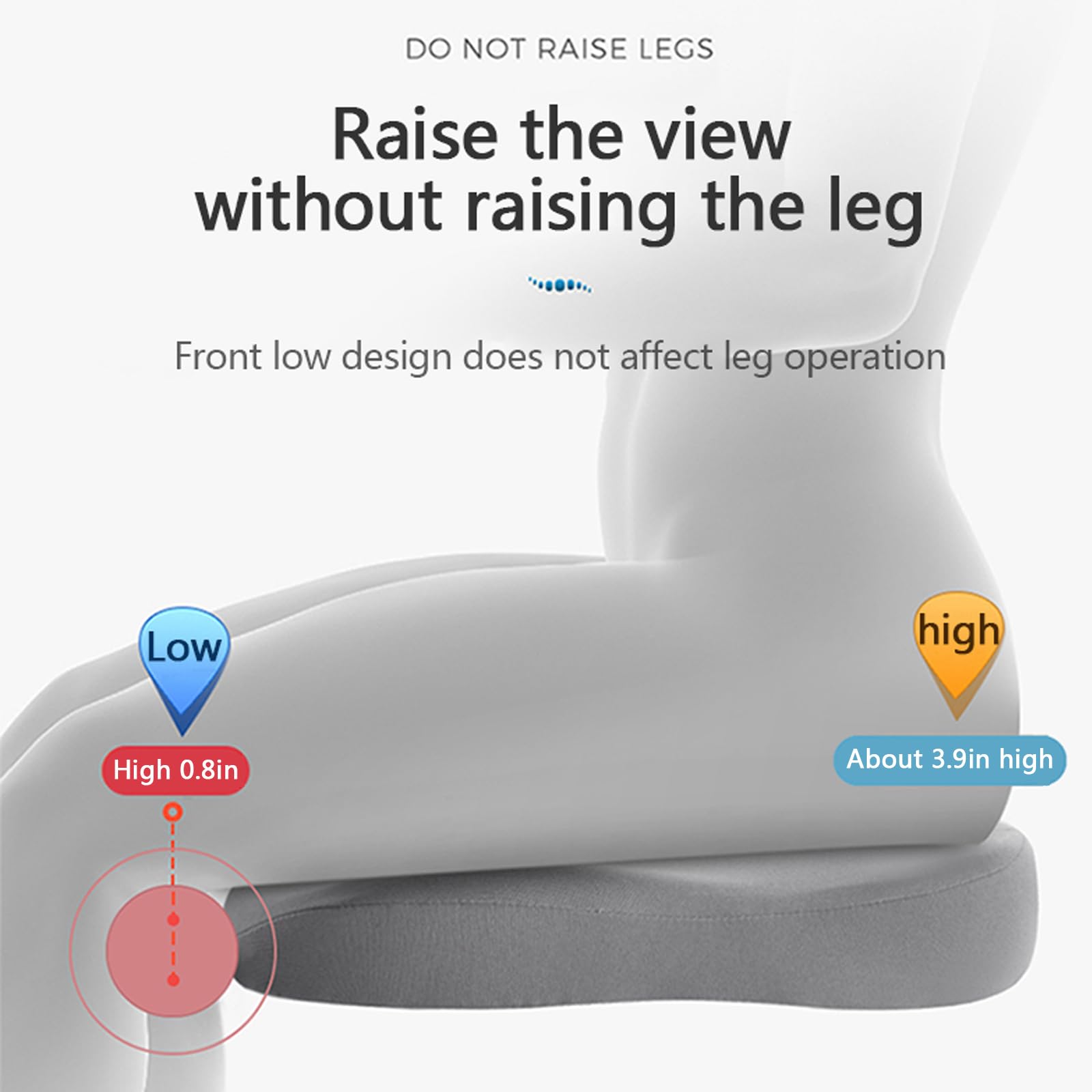 Autositzkissen | Memory Foam Sitzkissen | Ergonomisches Kissen für das Fahren | DriveComfort