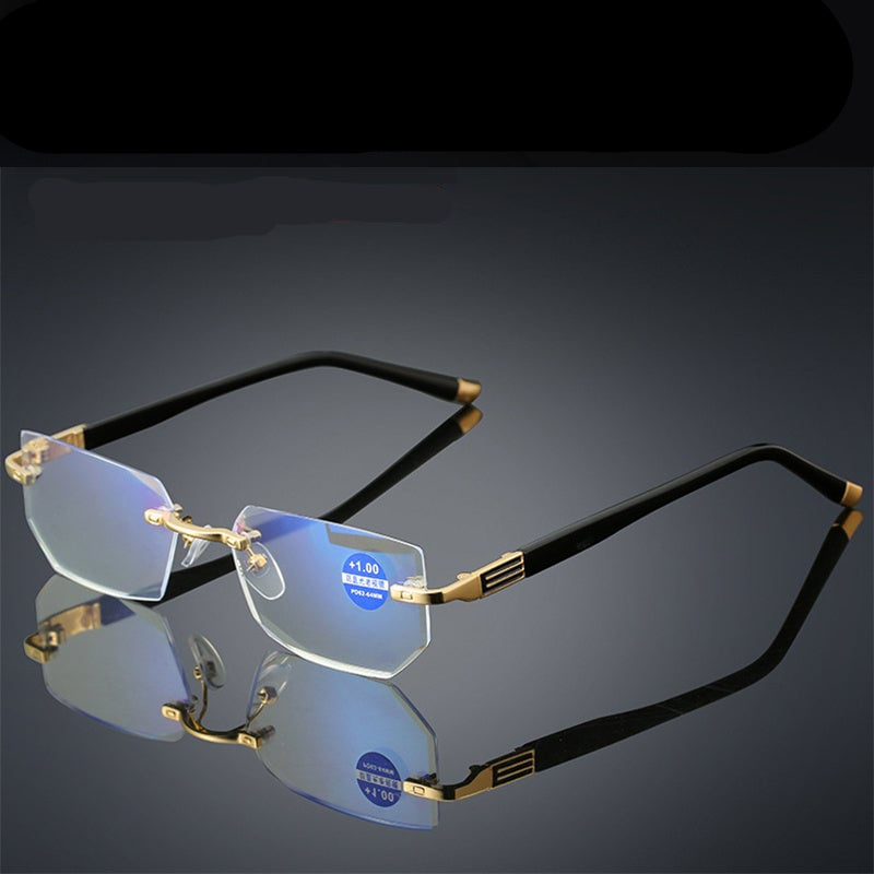 Ripob | Viselio Intelligente Lesebrille mit Gleitsichtgläsern | Ultraleicht & Blaulichtfilter | Für Nah- & Fernsicht | Titanrahmen TR90