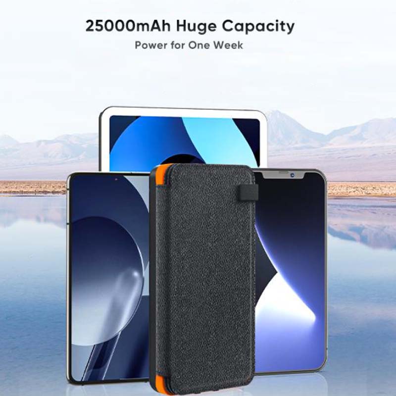PowerFold | Tragbare faltbare wasserdichte Solar-Powerbank