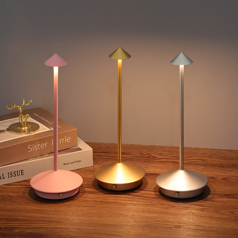 Tischlampe mit Akku | Kabellose Tischlampe | Dimmbare Lampe mit Touch | Lunelle