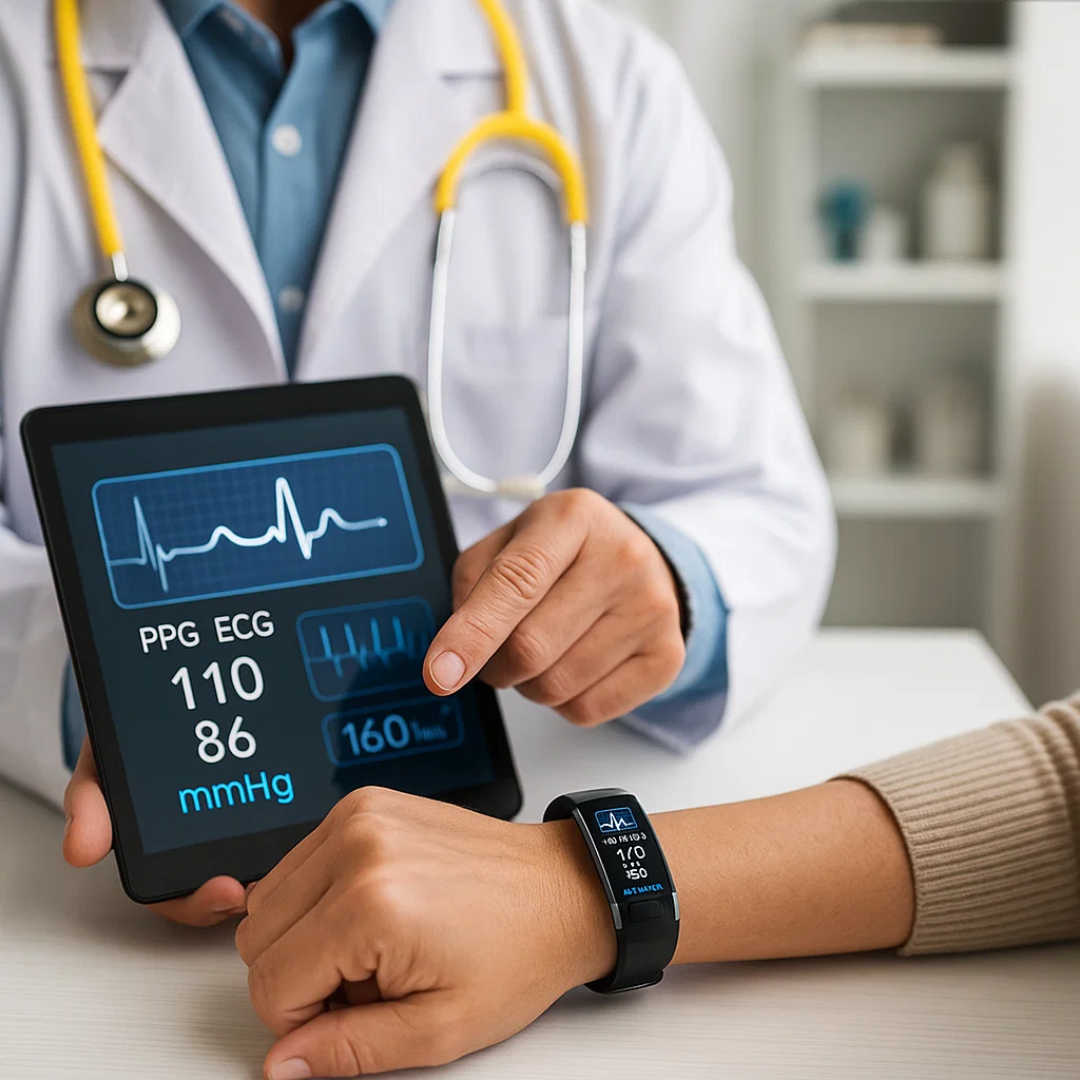 Intelligentes Gesundheitsarmband mit EKG & Schlafanalyse