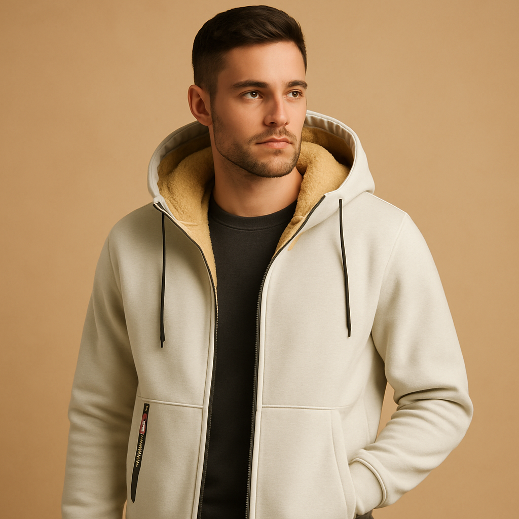 Herren Zip-Up Cardigan – Warm & Vielseitig Strickmode