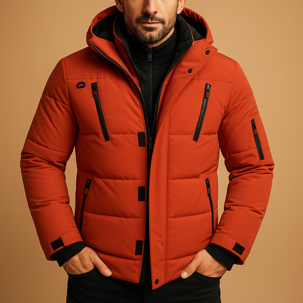 Herren wasserdichte Winterjacke mit warmem Futter | Outdoor-geeignetes Design