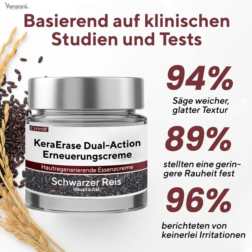 Cvreoz® KeraErase Dual-Action Renewal Cream - Die Kraft des schwarzen Reises gegen raue Stellen