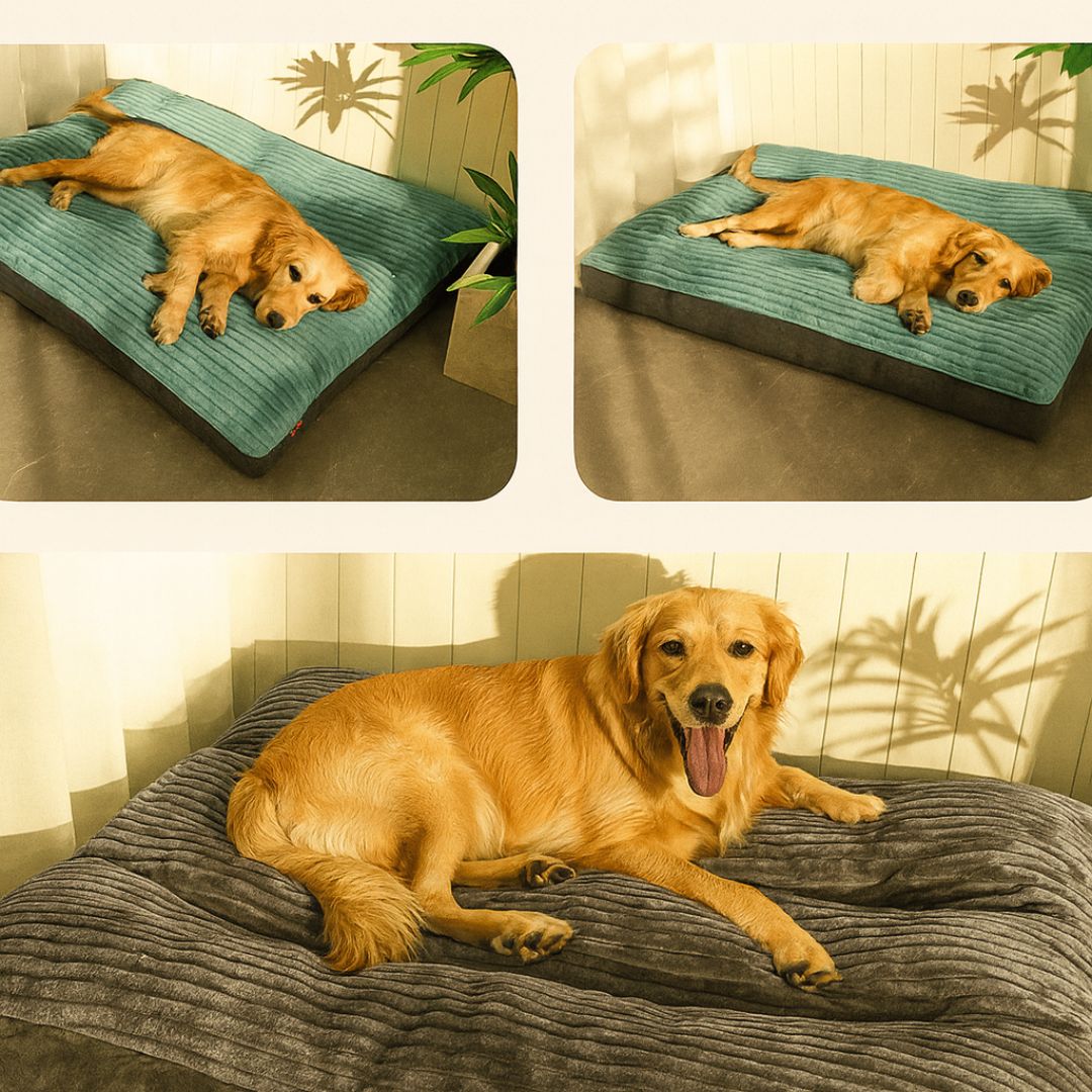 Orthopädisches Hundebett für große und kleine Hunde | Waschbares Hundekissen | WuffNest